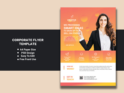 Fiverrr GIG Ad Flyer a4 a4 size advertise advertising agency business clean clear company concept corporate creative design editable flexible flyer flyer design formal modern template