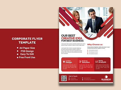 Business Flyer a4 business clean concept corporate creative design flyer modern template