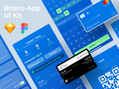 Brisco App app apple pay black blue calendar crypto cryptocurrency dashboard figma mastercard payment search search engine sketch travel