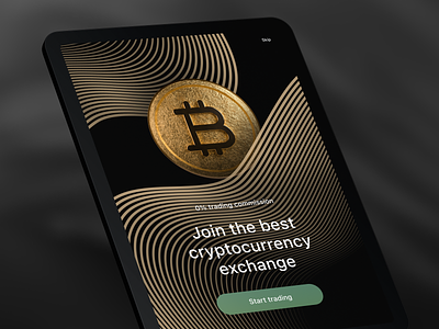 Cryptocurrency Exchange App app bitcoin coin coins crypto cryptocurrency design ipad mobile ui wallet