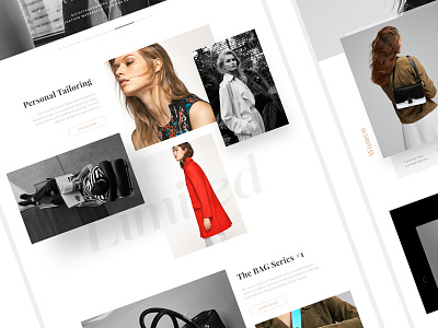 Massimo Dutti cart clean fashion gallery girls pastel scroll store ui ux web website