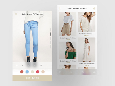 Massimo Dutti App app clothies dress ecommerce fashion flat girls ios minimal mobile ui white