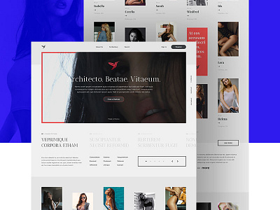 Architecto color design fashion girls interface minimal shot style typo ui ux web