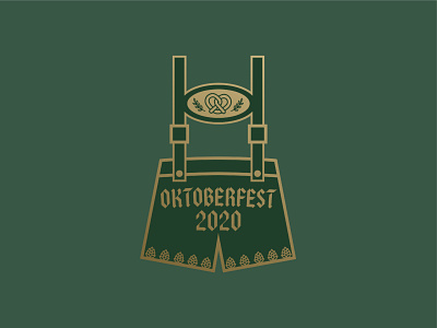 Oktoberfest Pin beer hops illustration oktoberfest pin pretzel vector