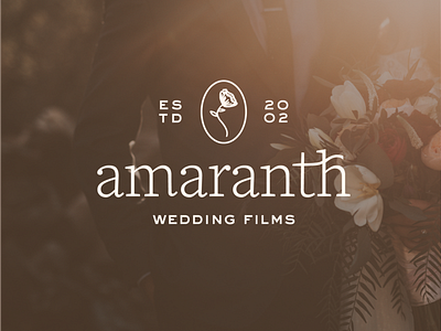 Amaranth Wedding Films branding design identity illustration logo typography