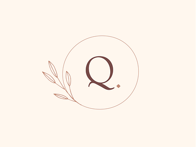 Quincy Wilkinson Photography Pt. 2 branding design flat flower illustration logo monogram photographer logo q typography vector