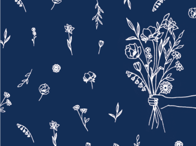 Monday Bouquet design flower illustration pattern
