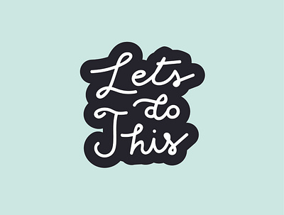 Monday Motivation illustration lettering typography