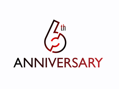 6th Anniversary logo