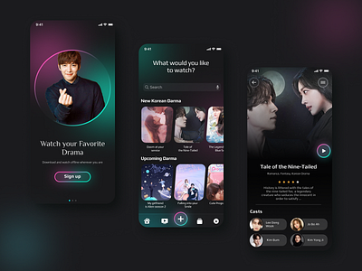 Drama  App ui