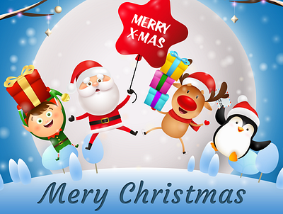 Mery Christmas animation app design design illustration ui ux vector