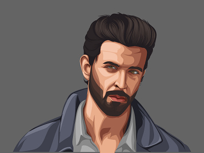 Hrithik Roshan Vector Illustration