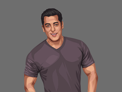 Salman Khan Vector Illustration actor design illustration indian letsvectorize photo to vector vector vectorart vectorise