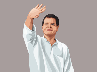 Rahul Gandhi Vector Illustration design illustration indian letsvectorize photo to vector politician rahul gandhi vector vectorart vectorise