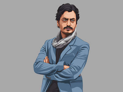 Nawazuddin Siddiqui Vector Illustration actor design illustration indian letsvectorize photo to vector vectorart vectorise