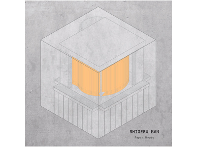 SHIGERU BAN - Paper House cube house paper house shigeru ban