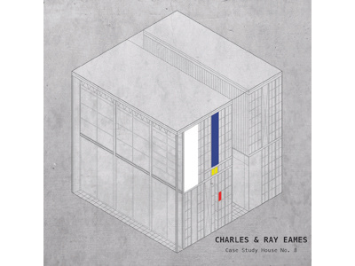 CHARLES & RAY EAMES - Eames House architecture casa charles ray eames cube eams