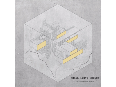 FRANK LLOYD WRIGHT - Fallingwater House architecture casa cube fallingwater house frank lloyd wright