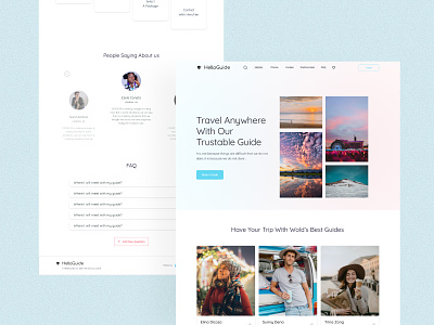 Travel Guide Landing Page