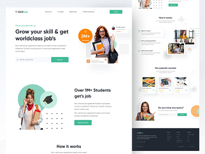 E-Learning Landing Page