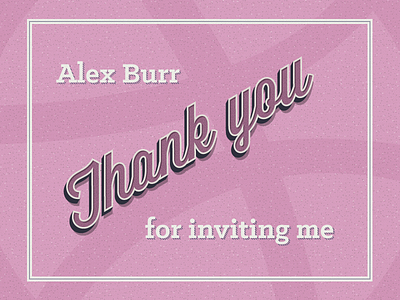 Thank you alex alex burr burr invite thank thank you thx you