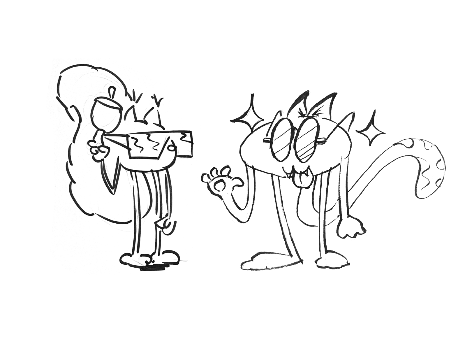 Copy Cat Cool Character Development by Andreas Gaschka on Dribbble