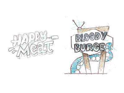 Godlike Burger – Logo sketches branding drawing graphic design illustration logo pitch sketch type typography