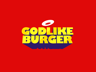 Godlike Burger – Logo Design branding design font games graphic design illustration illustrator logo social typography vector