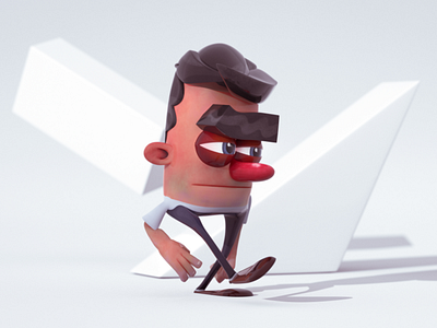 Maxon Guy – Always on the move 3d character 3d illustration character character art character design cinema4d maxon move out for fun redshift3d sport weekend