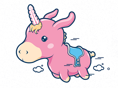 Balloonicorn Illustration balloon illustration unicorn