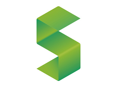 S Logo 3d geometric s logo