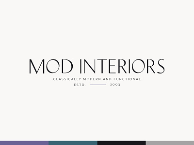 Mod Interiors Logo Design brand design brand identity branding design logodesign