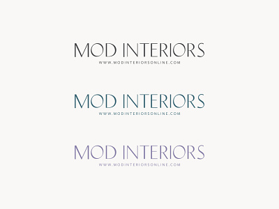 Mod Interiors Secondary Logo Design