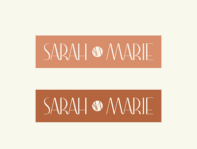 Sarah Marie Secondary Logo Design brand design brand identity branding branding design design logo logodesign