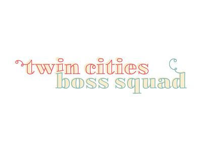 Twin Cities Boss Squad, Local Women's Community Primary Logo brand design brand identity branding branding design design logo logodesign