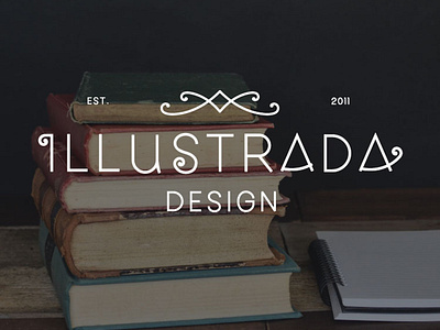 Illustrada Design, Book Designer, Primary Logo