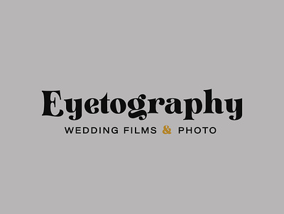 Wedding Photographer and Videographer Secondary Logo brand design brand identity branding design logo logodesign