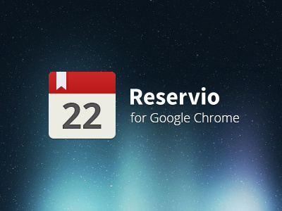 Reservio for Chrome app button calendar clean flat icon icons logo reservio