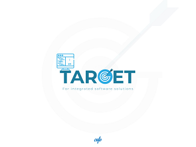 target logo app branding flat icon illustrator lettering logo minimal typography vector