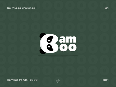 BamBoo-LOGO bamboo branding dailylogochallenge design flat icon illustraion illustrator logo minimal panda typogaphy