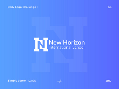 NEW Horizon-LOGO branding dailylogochallenge flat icon illustraion illustrator logo minimal typography vector