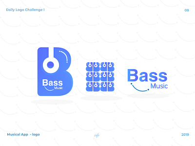 Bass app - LOGO branding dailylogochallenge design flat icon illustraion illustrator logo minimal vector