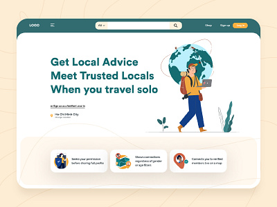 Travel App app branding design graphic design icon illustration illustrator minimal mobile type ui ux vector web website