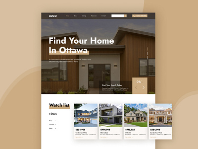 Real Estate Website app branding design graphic design mobile type ui ux web website