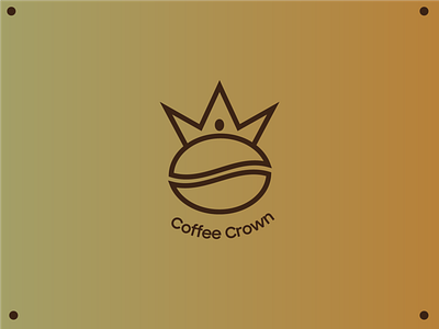 Coffee Crown Logo branding design flat icon illustration logo minimal vector