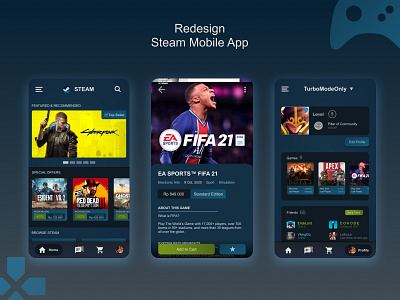 Redesign Steam Mobile App