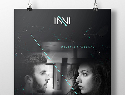 Invi's experience poster artistic direction graphic design print