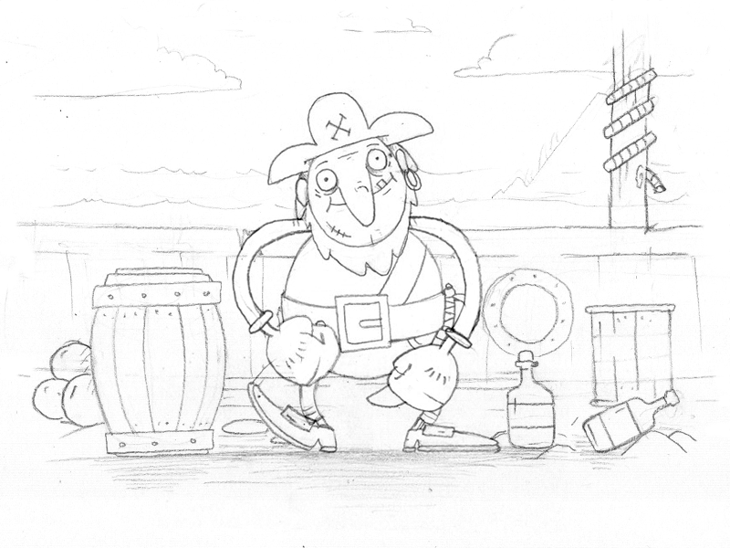 Pirate's Happy Dance (Traditional Animation)