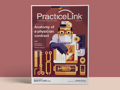 Medical magazine illustration