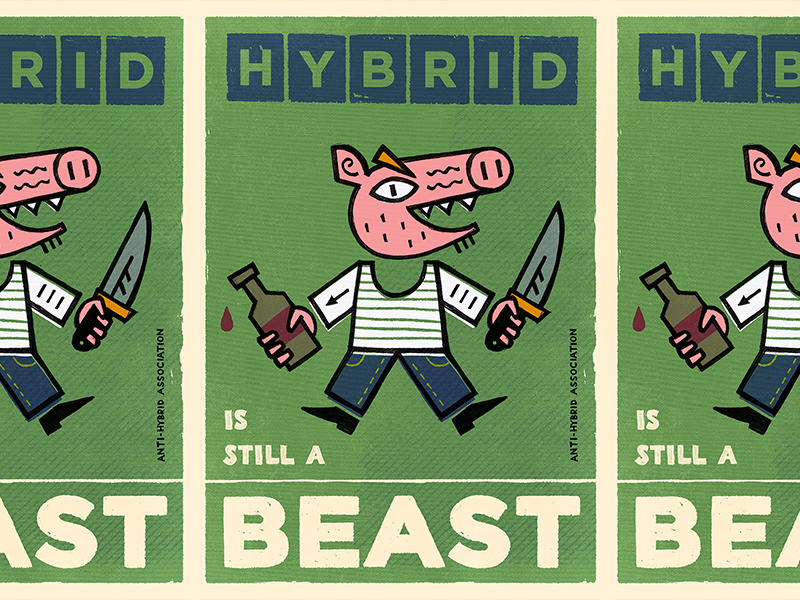 AntiHybrid Propaganda Poster by Dan Gartman on Dribbble